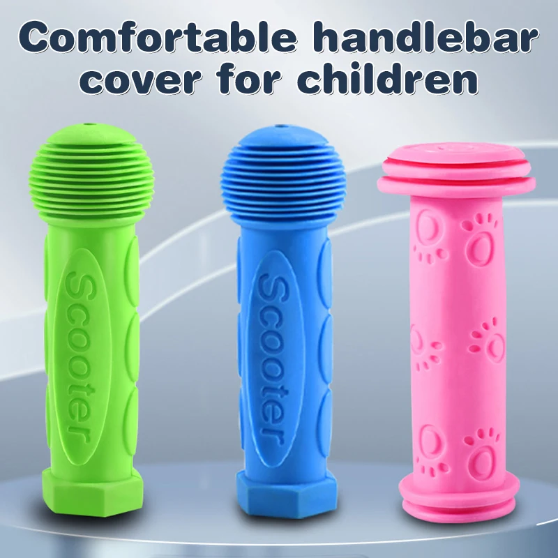 Handlebar Grips Cover Non-Slip Rubber Grip Handle Bike Anti-skid Bicycle Tricycle Skateboard Scooter For Kids Child Scooters