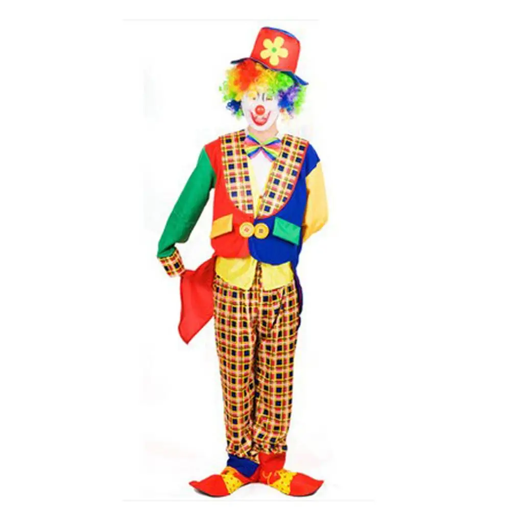 

Funny Adult Clown Costume Halloween Christmas Birthday Party Fancy Dress