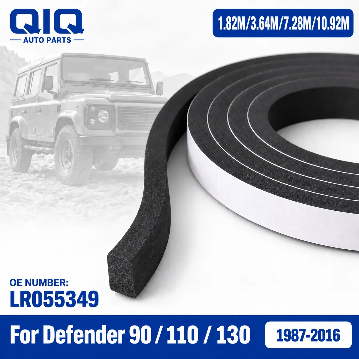 1.82M Floor Plate Seat Base Foam Seal Long Self Adhesive Strip For Land Rover Defender 90 110 130 1987-2016 LR055349 MRC8626