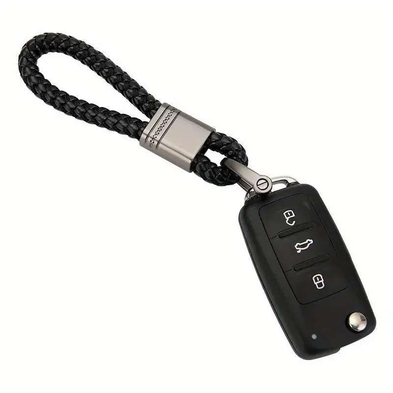 Handcrafted Faux Leather Keychain for Men And Women Durable Stylish Versatile Accessory with Horseshoe Buckle image 5