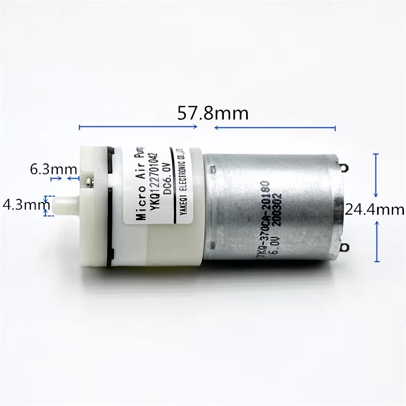 

Small Mini 370 Motor Air Pump DC 3V 5V 6V Oxygen Pressure Pump DIY Inflator Aquarium Fish Tank Blood Monitor Medical Pump