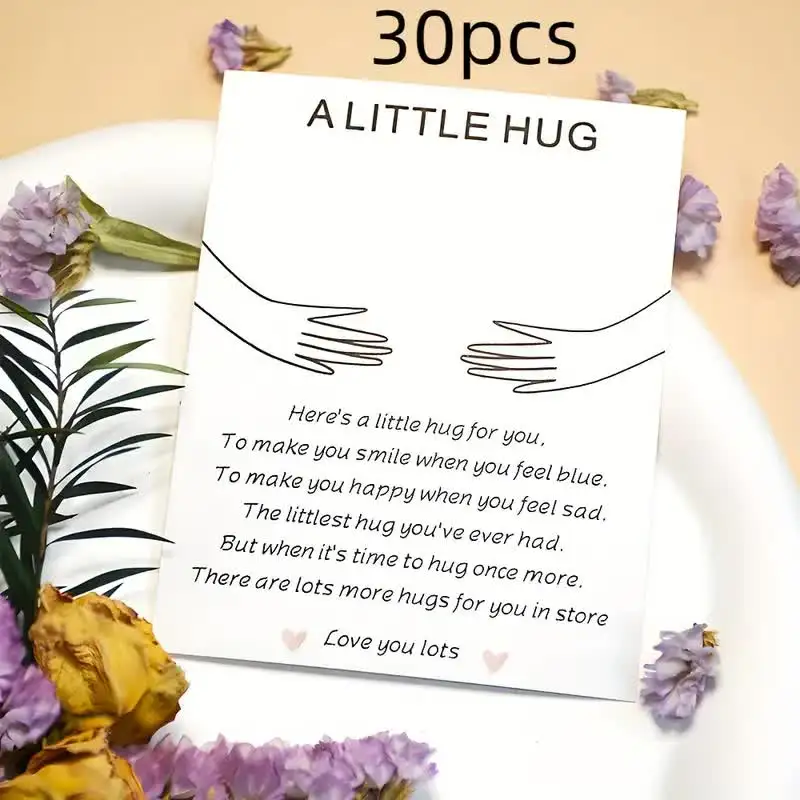 20/30 fun pocket hugs, hug tokens, cute and surprising greeting cards, birthday, wedding, and party gift cards, Valentine's Day