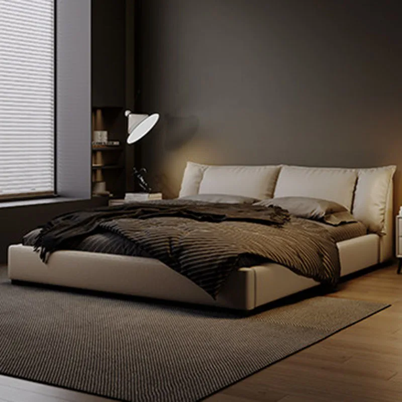 

Clear Decoration Bed Fashion Interior Big Size Wooden Aesthetic Modern Vintage Bed Universal Letto Matrimoniale Salon Furniture