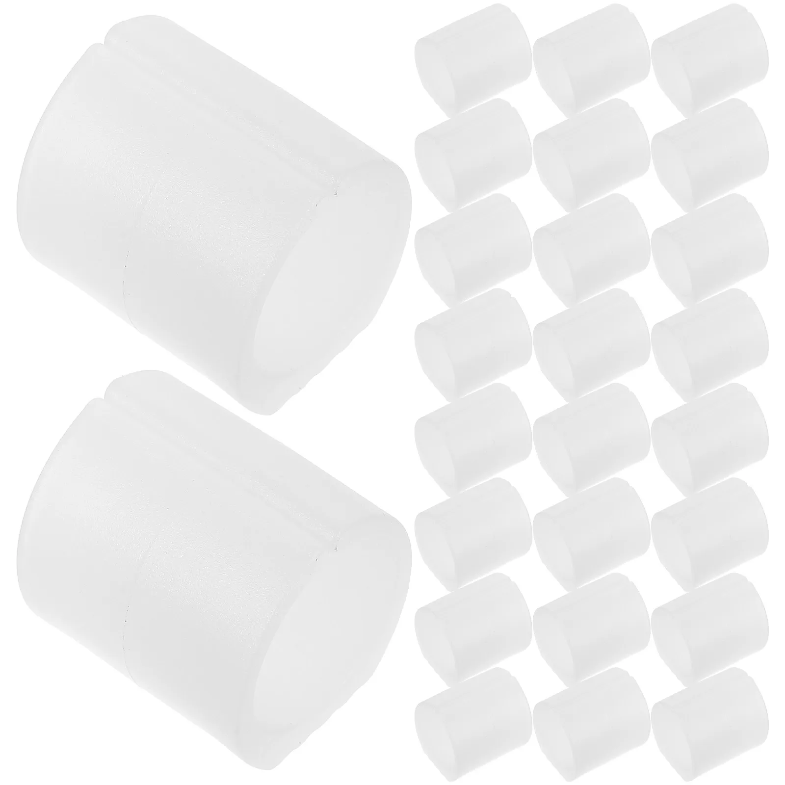 32Pcs Bow Chair Leg Covers U Shaped for 25-30Mm Round Tubes Slip Resistant Quiet No Scratch Furniture Leg Pads