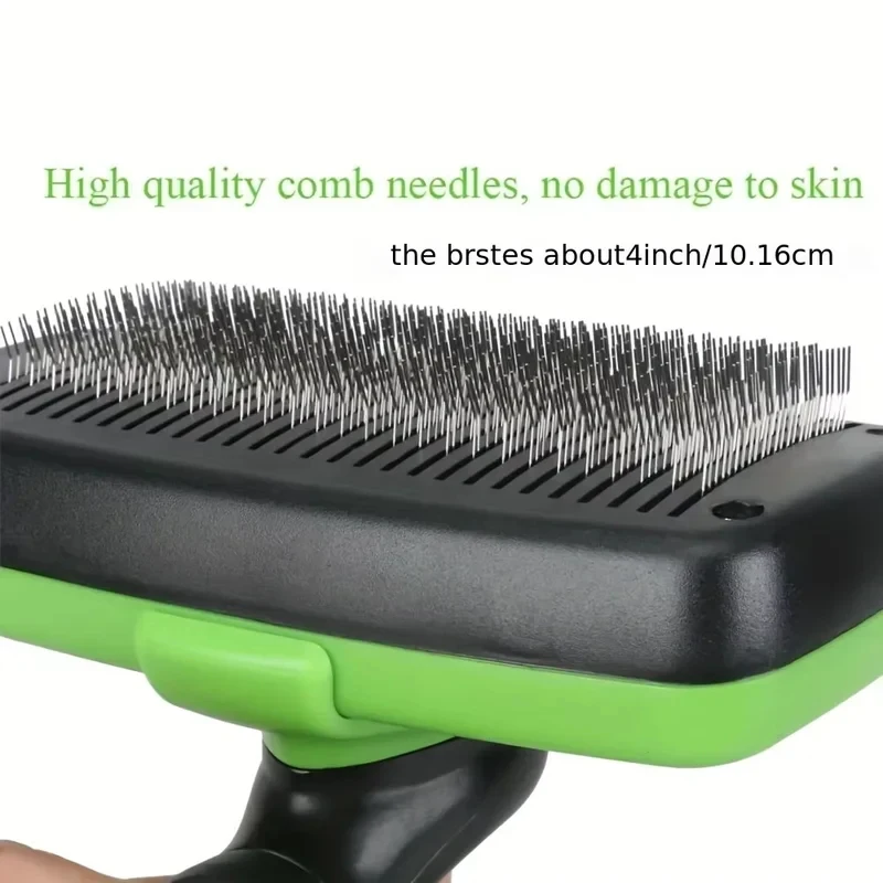 Self Cleaning Slicker Brush for Dogs and Cats Pet Grooming Tool Removes Loose Undercoat Tangled Hair