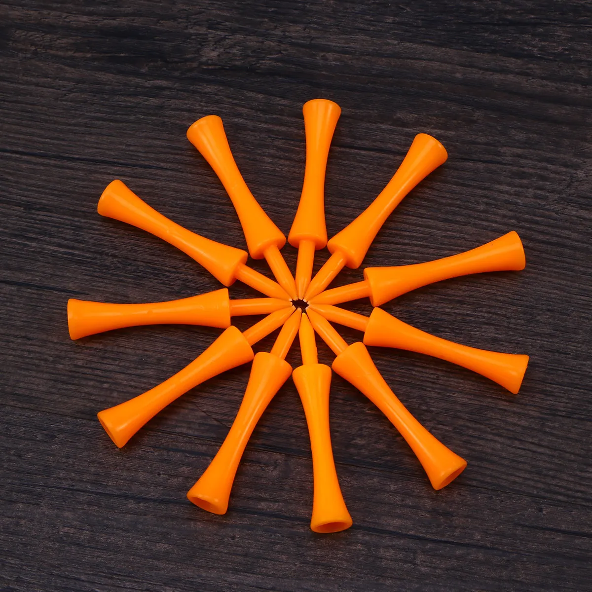 

50Pcs Orange Castle Golf Tees 70Mm Long 50Mm Tall Strong ABS Plastic Lightweight Easy to See Ideal for Golfers