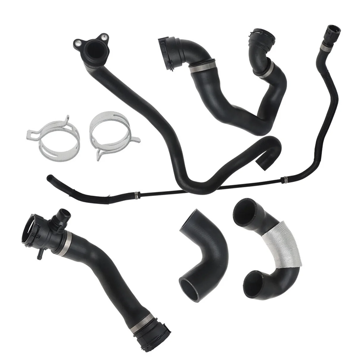 6PCS Hoses Radiator Coolant Water Hose Pipe Kit for BMW 135i 335i 335xi 2007-2010 11537585023 17128570061