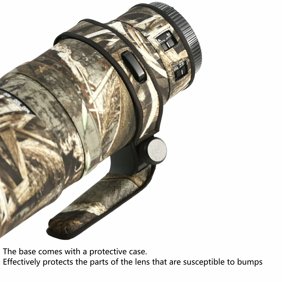 ROLANPRO Objektivmantel für Nikon Z 180–600 mm F/5,6–6,3 VR, wasserdichte Schutzhülle, Tarnung, Regenschutz, Z180–600 Pistolenhülse – Detail 30