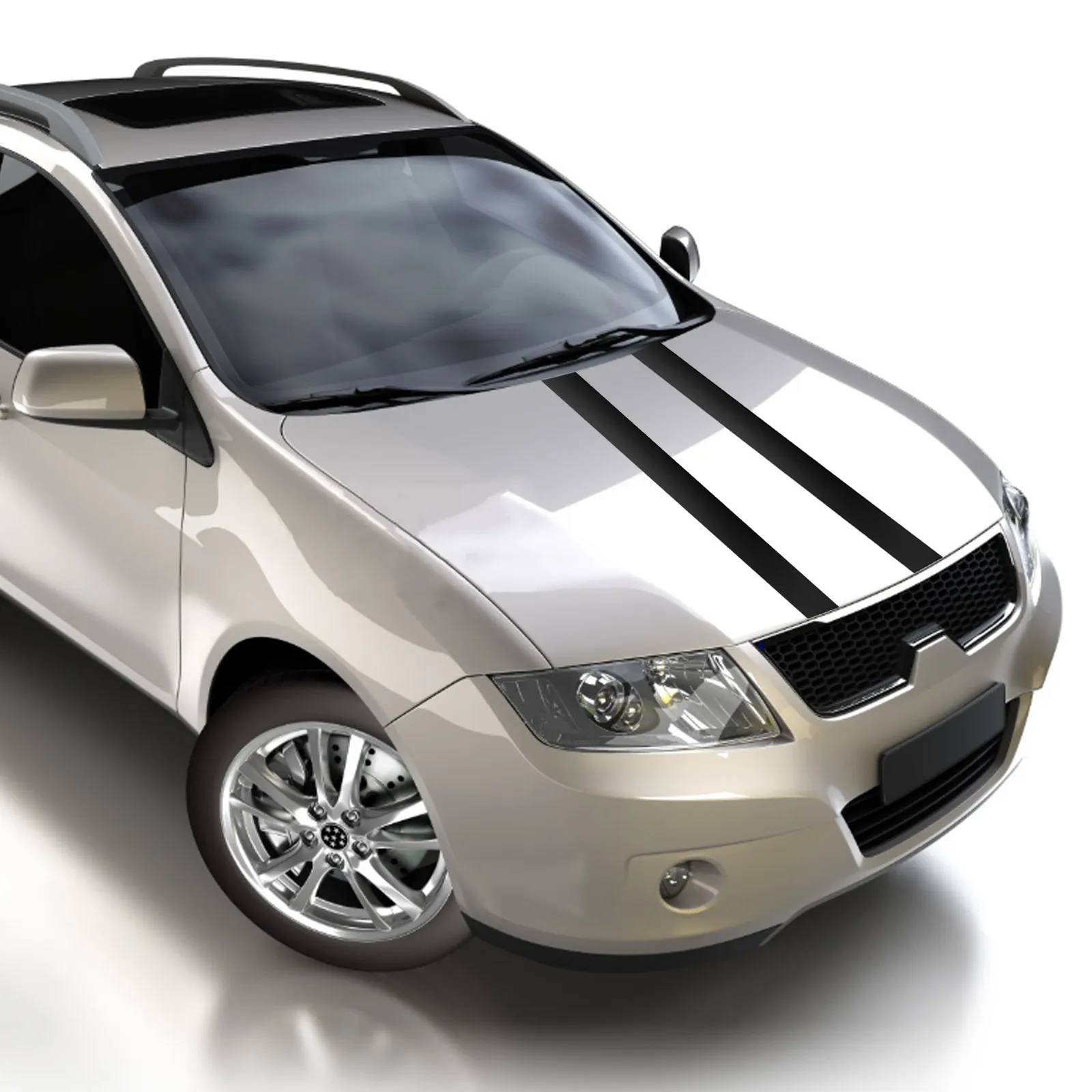 

Car Decorative Decal Practical Long-Lasting Use No Fall Off Waterproof Performance Car Decoration Auto Hood Decal