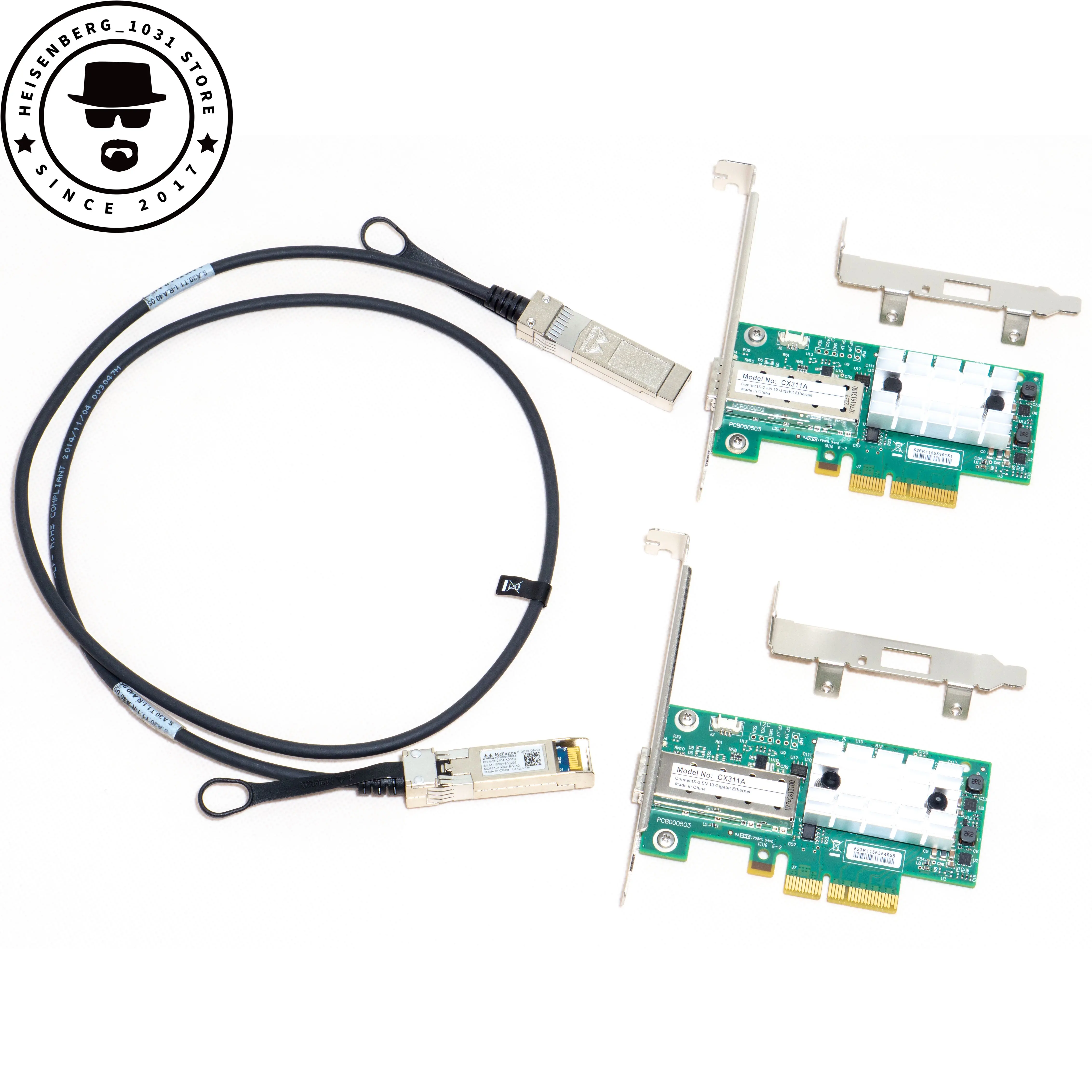 2 шт., адаптер для оптоволоконной сети 10 ГБ
