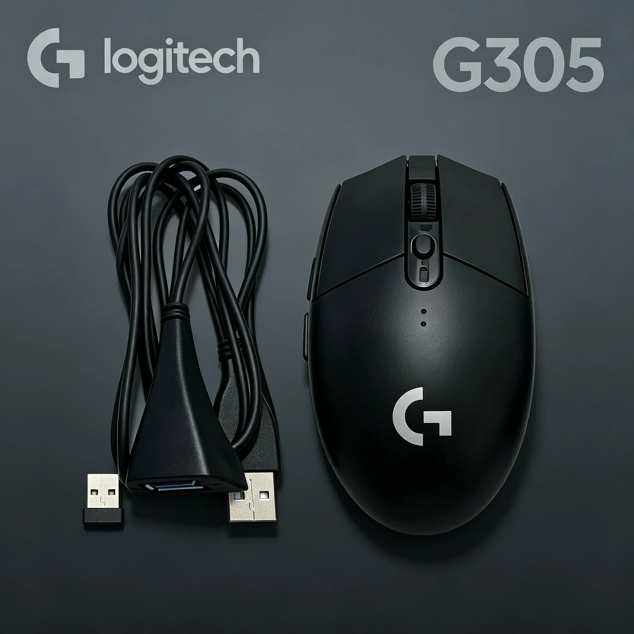 Esports‑Ready Logitech G305 LIGHTSPEED Wireless Mouse, Packed With USB Extension Cable For Stable Wireless Connection, For PUBG