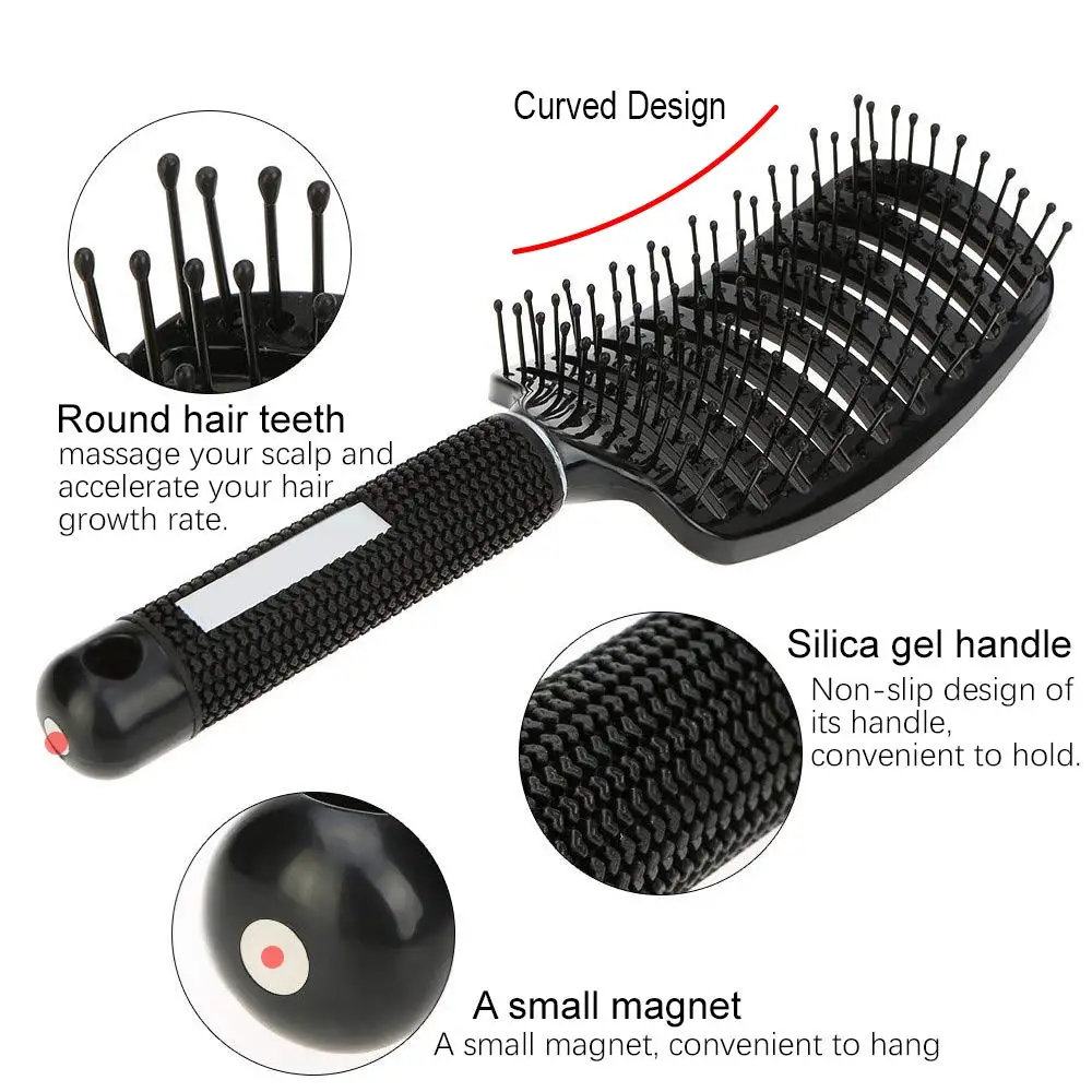 Hair Detangling Massage Brushes Women Magic Hair Scalp Massage Comb Fast Drying Hair Straight Professional hair styling tools