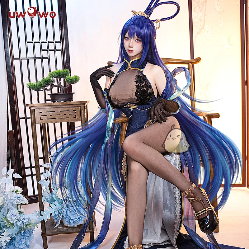 

PRE SALE UWOWO Game Azurr Lanee New Jersey Dancing in the Moonlight Gown Boudoir Cosplay Costume Halloween Costume