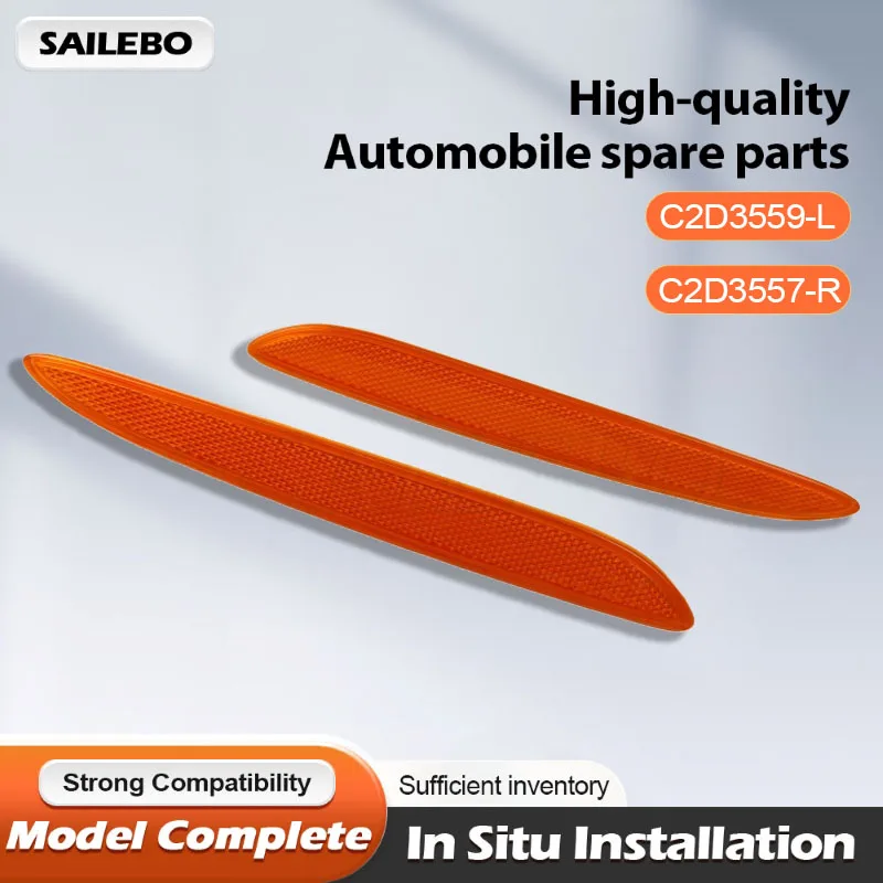 

C2D3557 C2D3558 Накладка на задний бампер автомобиля, боковой отражатель левый и правый для Jaguar XJ 2010-2019 X351