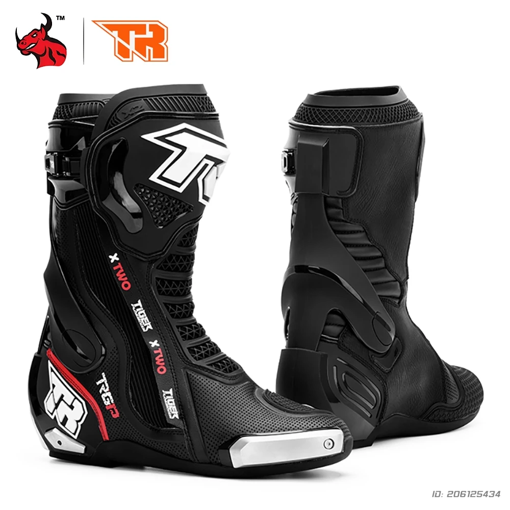 

Motocross Boots Men Non-slip Racing Off-road Shoes Professional Protective Motorcycle Boots Sport Touring Protection Riding Gear