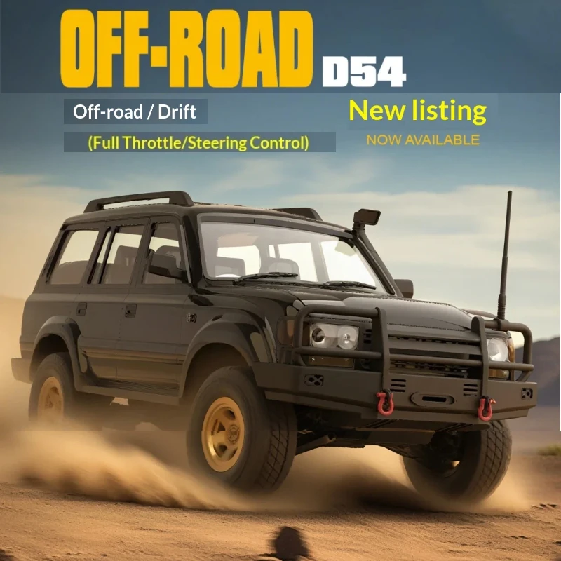 Wpl D54 1 16 Scale 4Wd Rc Off Road Car Full Proportional Control Led Headlight Hobby Vehicle For Rc Enthusiasts