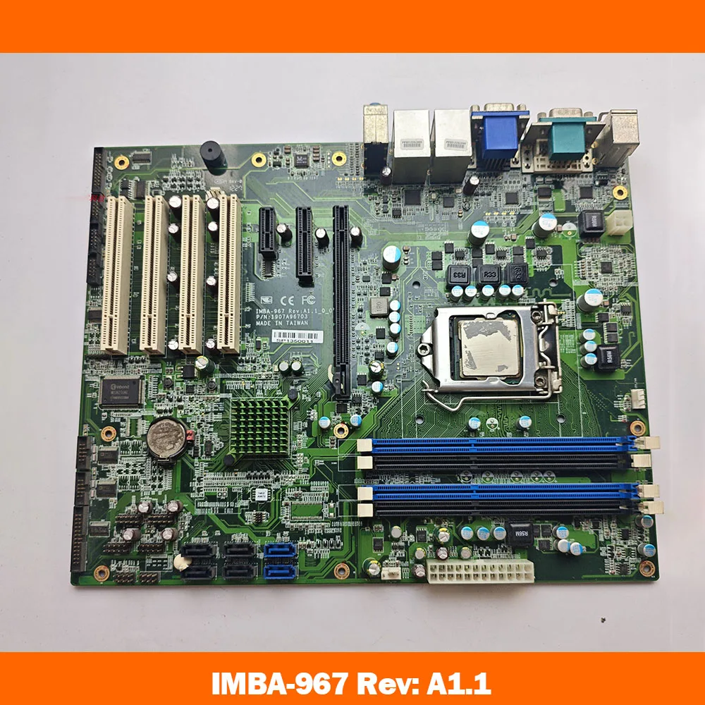 Industrial Control Computer Motherboard P/N: 1907A96703 IMBA-967 Rev: A1.1