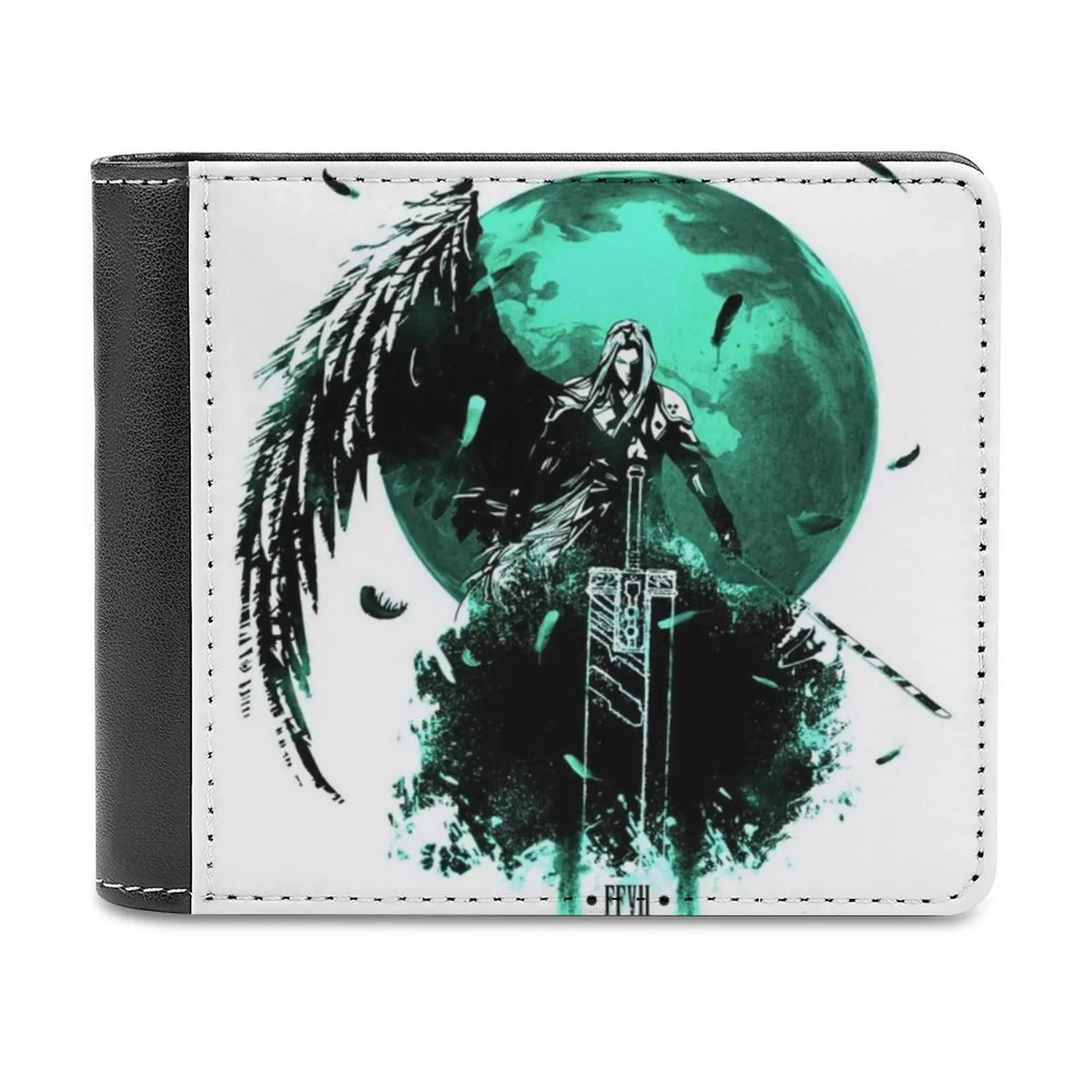 

Final Fantasy Vii Мужской кошелек для отдыха и путешествий Легкие портативные кошельки Короткий стильный мужской кошелек Sephiroth Final Fantasy