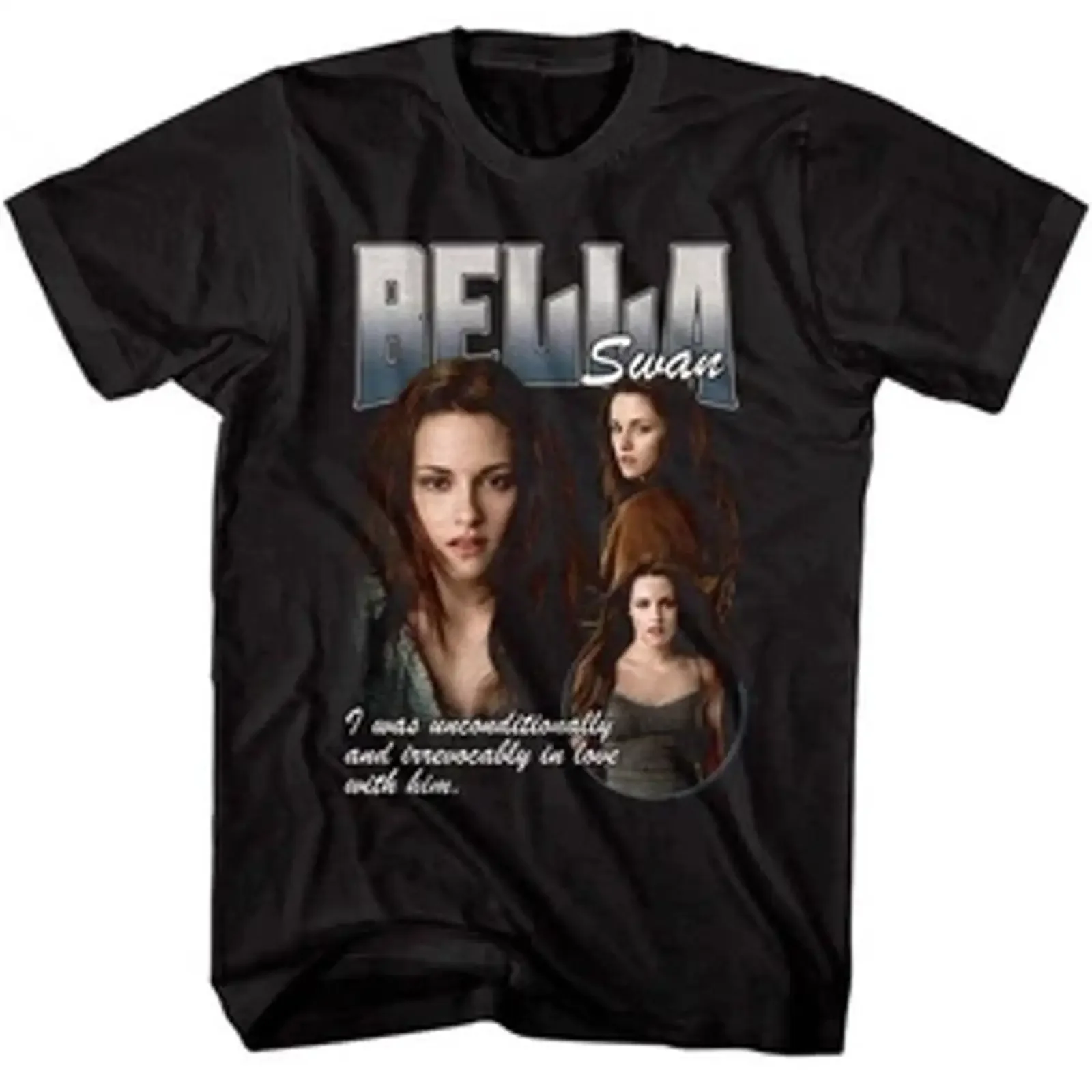 Camiseta para hombre Twilight Bella Swan Irrevocably in Love, estilo vintage, lavada, ropa de diseñador elegante, gráfico, cómoda