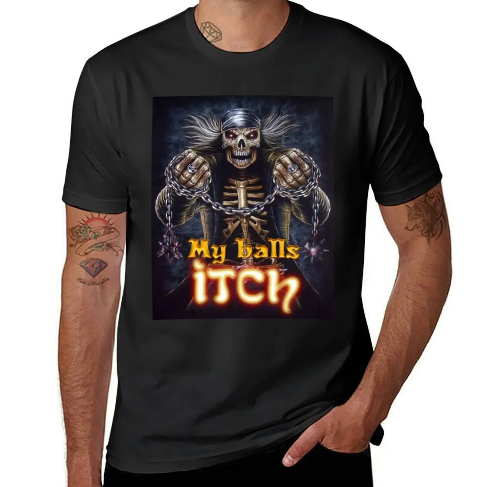 

Trucker Skull Wrecking Balls Itch T-Shirt customs design your own plus size tops oversizeds graphics plain t shirts men