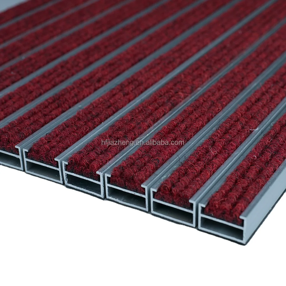 

Durable Recessed Anti-slip Metal Commercial Hotel Entry Outdoor Embedded Barrier Mat Aluminum Entrance Floor Mat