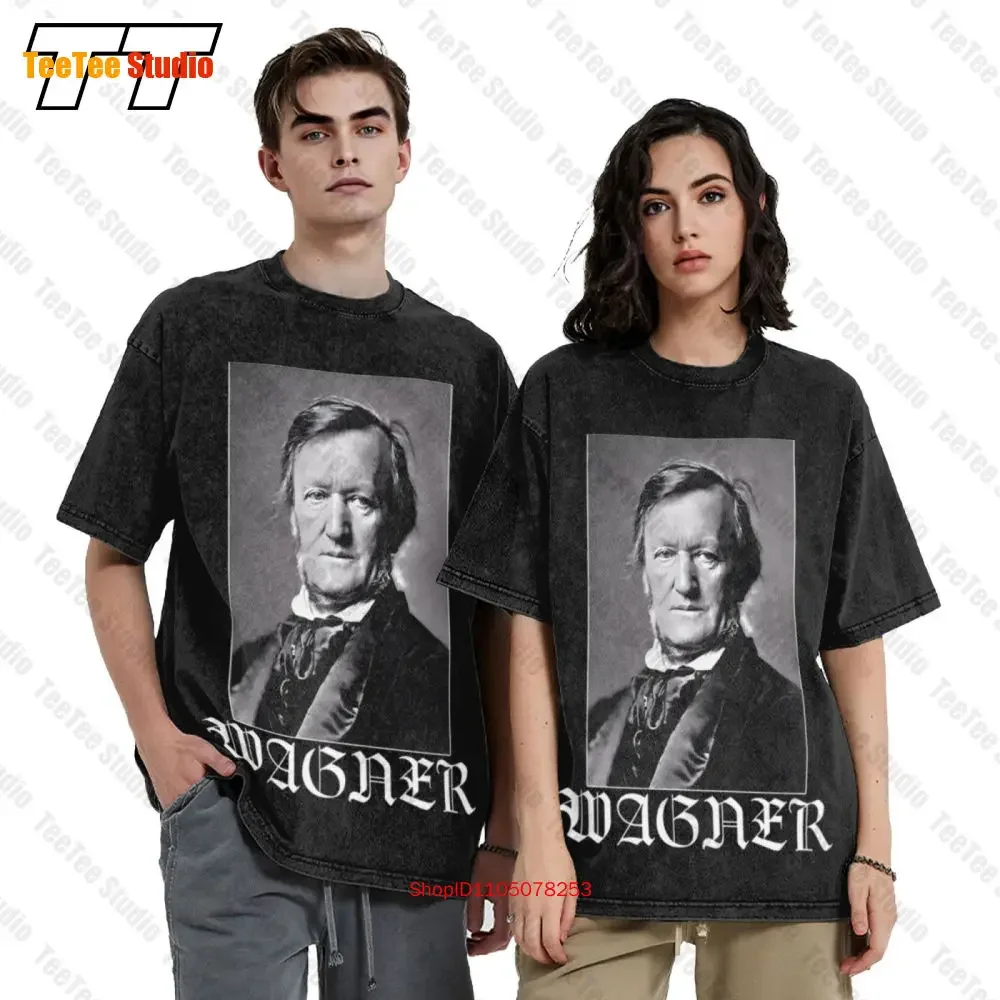 Richard Wagner Musical Notes Vintage Oversized T-Shirt 321X