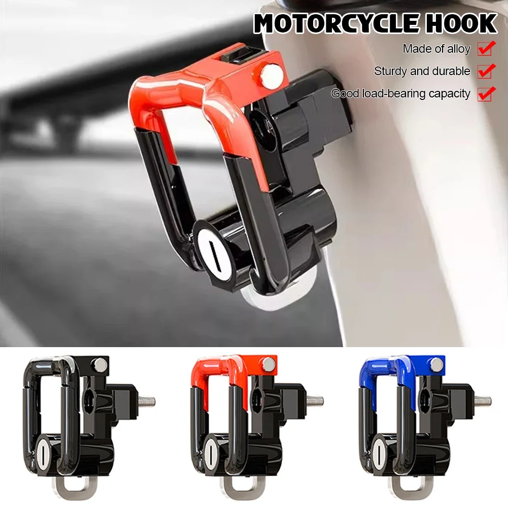 

Universal Motorcycle Helment Hook Holder Hand Bag Double Hook Luggage Shopping Bag Hangers Aluminum Alloy Motorcycle Accessories