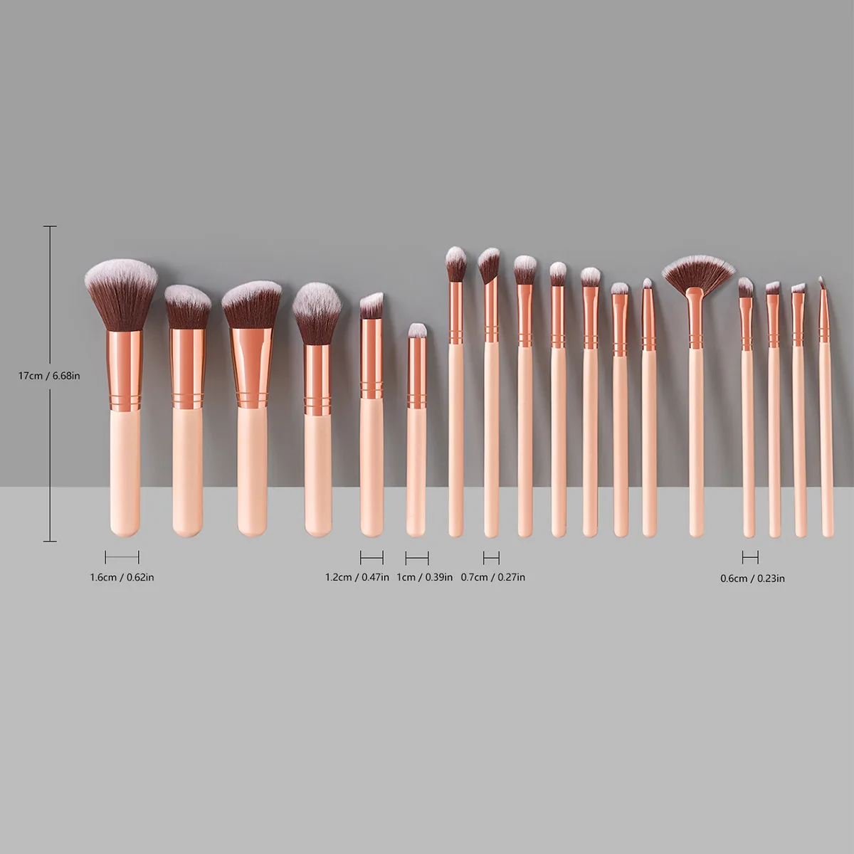 18Pcs makeup brushes  loose powder brush, high-quality makeup tools