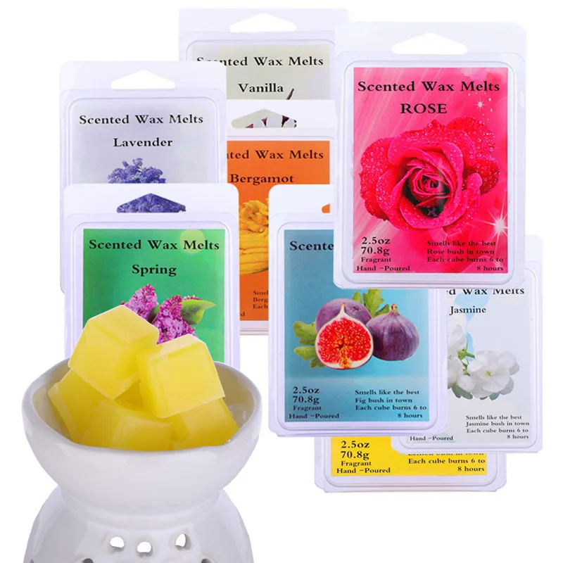 Solid Fragrant Wax Cubes Plant Essential Oil DIY Scented Candle Material Air Purifying Mood Relaxing Home Fragrance Wax Melts