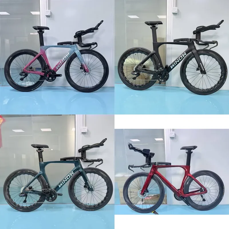 Heißer Verkauf: Winowsports 2026 Neues komplettes TT-Rennrad für Triathlon und Straßenrennen, 24-Gang mit L-TWOO ER9 Di2 Schaltgruppe