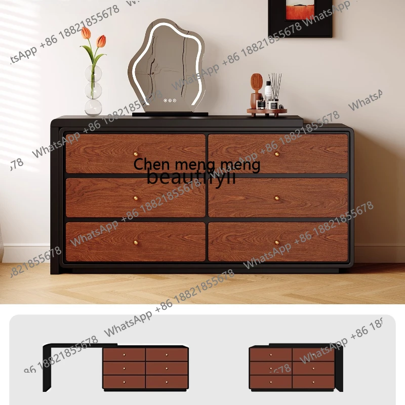 X Vintage Style Dressing Table Chest of Drawers Bedroom Home Makeup Table Small Apartment Storage Cabinet Makeup Desk