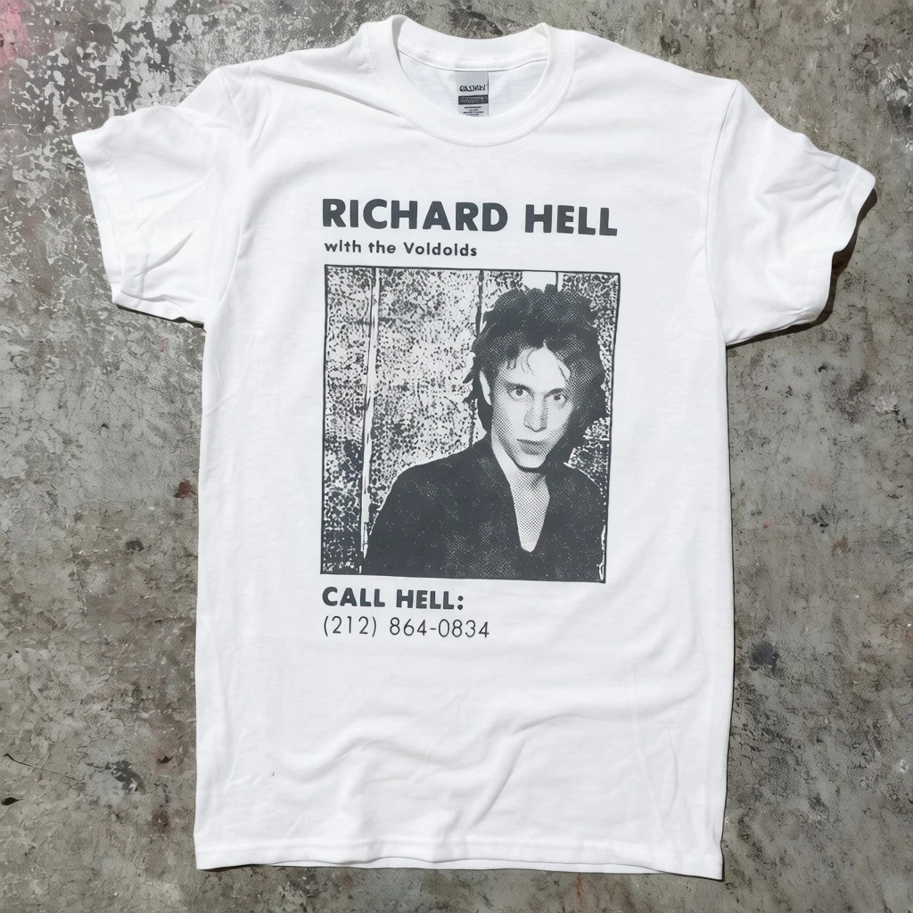 2026 New Model Richard Hell and The Voidoids T Shirt Men's T-shirts Men's T-shirts Luxury Men's Clothing Drip Clothing