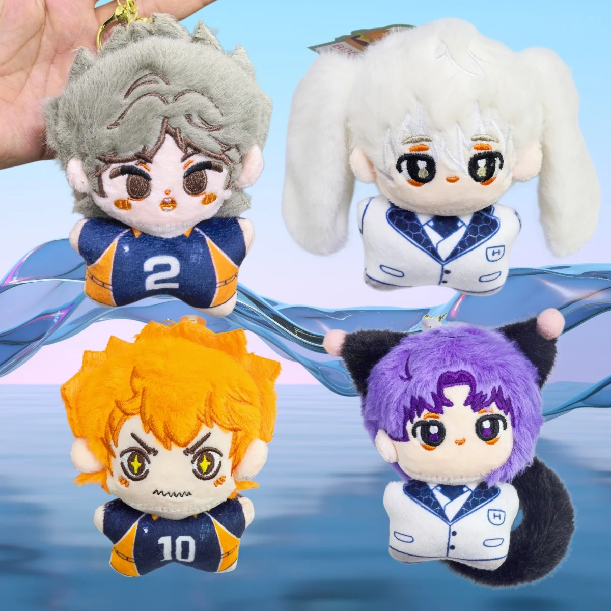 

12-сантиметровая мини-фигурка BLUE LOCK Haikyuu!! Плюшевая кукла-брелок Сейширо Наги, Исаги Йоичи, Чигири, Бачира Мегуру – игрушка-подвеска для подарка