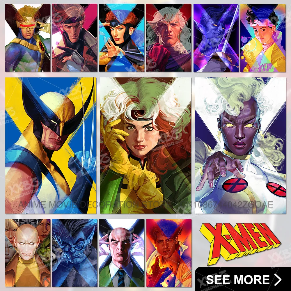 X-men-pinturas en lienzo de cómics, arte de pared de Marvel, Lobezno, impresión HD, carteles, Ángel, decoración del hogar, Imágenes Magnéticas para habitación de niños