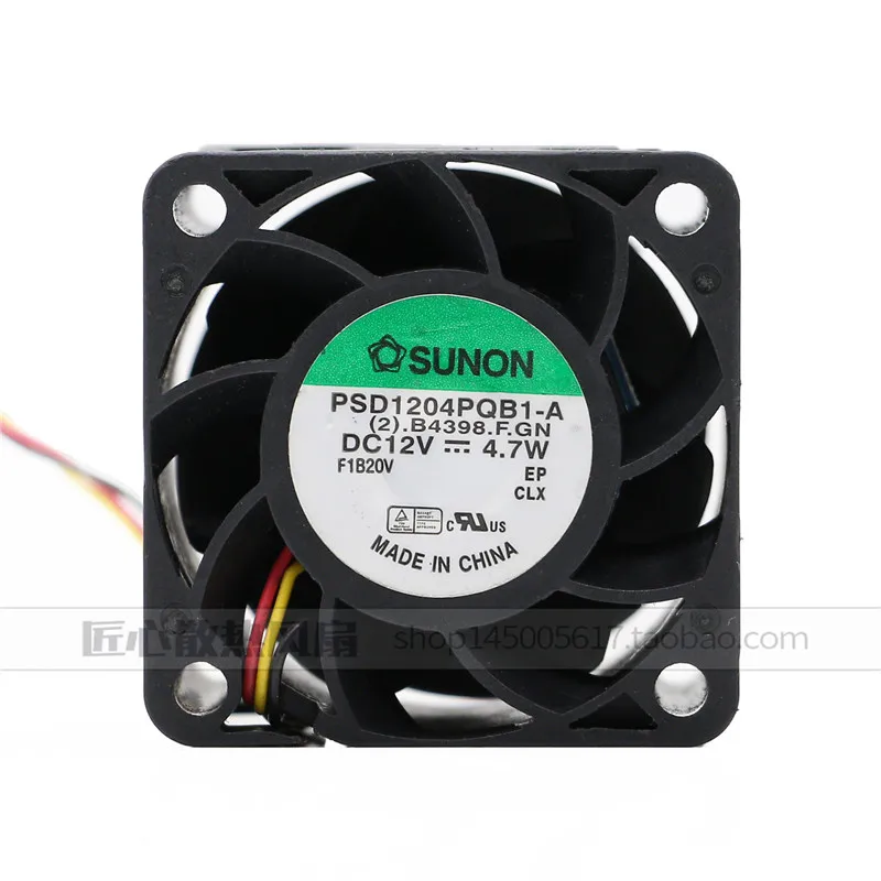 New original PSD1204PQB1-A 12V 4.7W 4cm 4028 four-line ball bearing cooling fan