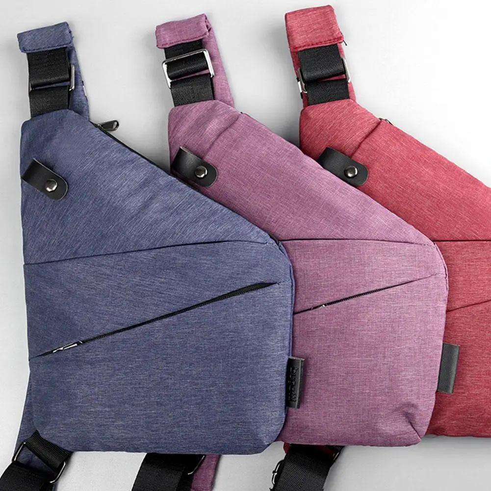 Crossbody torby do przechowywania minimalistyczna torba na klatkę piersiowa modna dopasowana tkanina Oxford torba na klatkę piersiowa moda na co dzień torba na broń dla mężczyzn