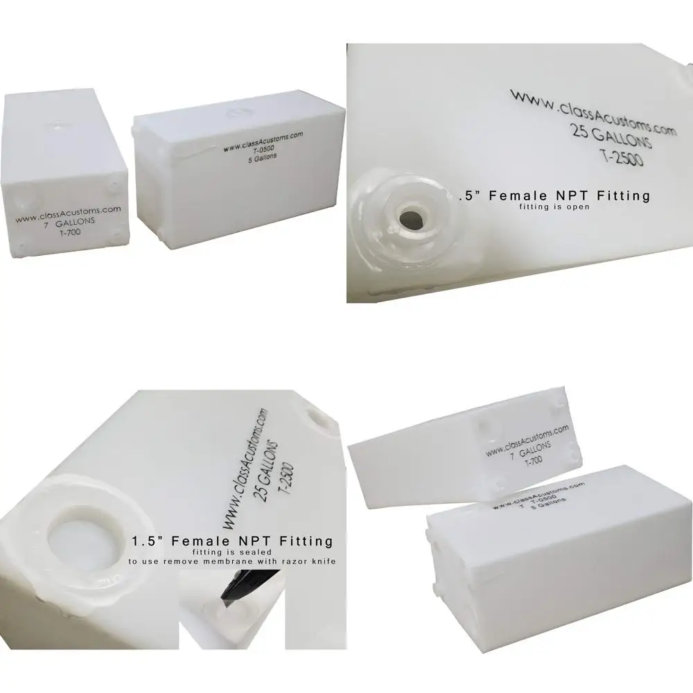 RV Combo Water Tanks - 5 Gallon Fresh & 7 Gallon Gray Storage System