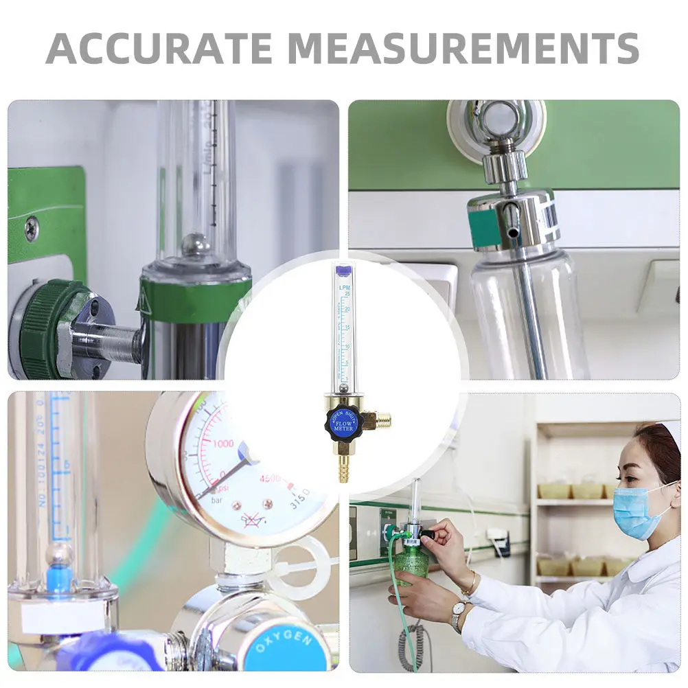 2Pcs Argon Flow Meter Gas Carbon Dioxide Indicator Accurate Measurement Tool Compact User Friendly Argon