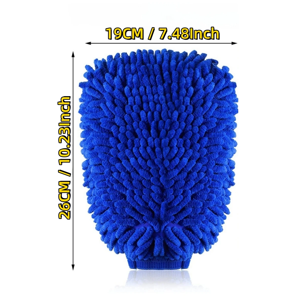 Double-sided Motorcycle Care Cleaning Gloves Cleaning Cloth Towel Microfiber Washable Car Washing Gloves Washing Accessories image 2