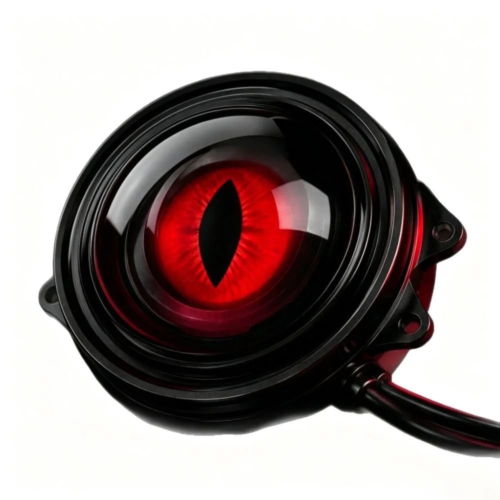 Creative Car Demon Eye Light Cool Flashing Warning Light Safety Color Changing Vehicle Signal Lights Universal