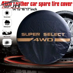 14/15/16/17inch Waterproof Car Wheel Tire Cover PVC Leather 4WD Spare Tire Covers Case Protector For Mitsubishi Pajero Tyre