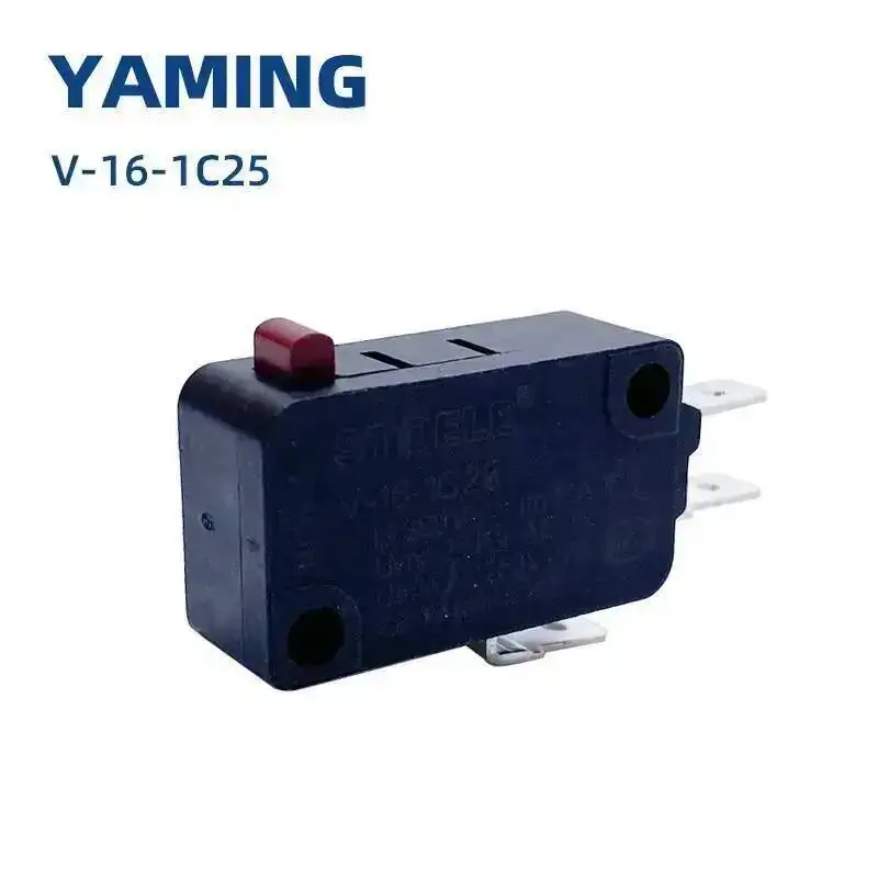 5pcs Micro Switch Limit Travel Switches Silver Contact Momentary Self-reset Handle V-16 V-161 V-162 V-163 V-164 V-165 V-166-1C25