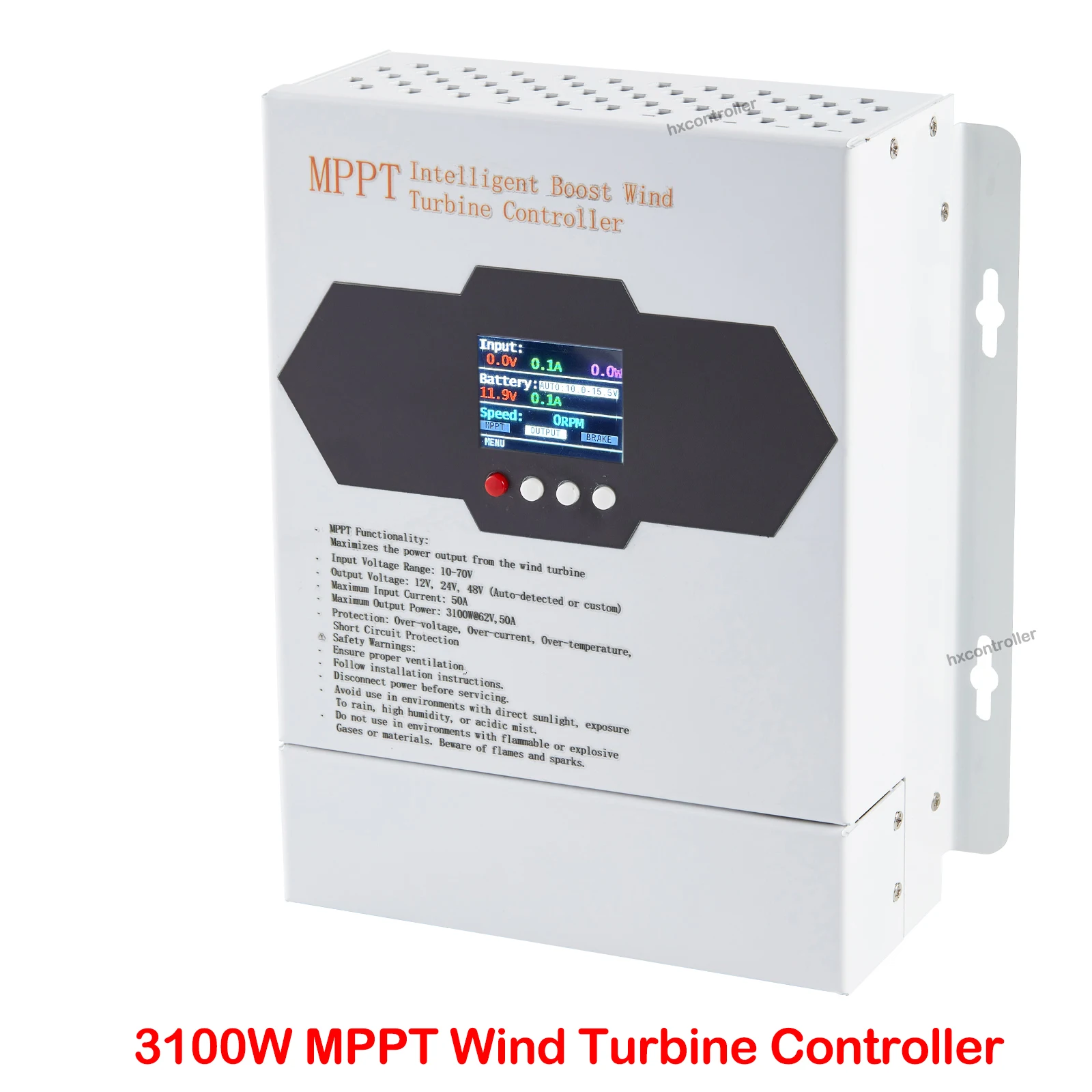 MPPT Controller 3100W 1550W 775W Wind Turbine Charge Controller Water Proof Regulator For Wind Generator 12V 24V 48V Switch 50A