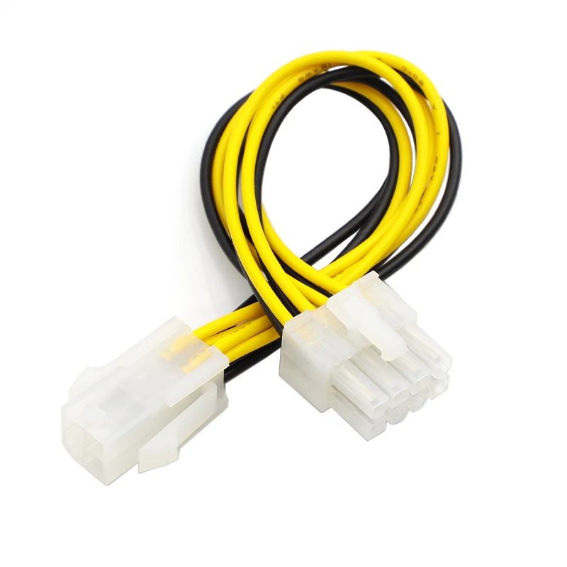 20cm ATX 4 Pin Male to 8 Pin Female EPS Power Cable Adapter PC Motherboard CPU Power Supply Line Extension Cable High Quality