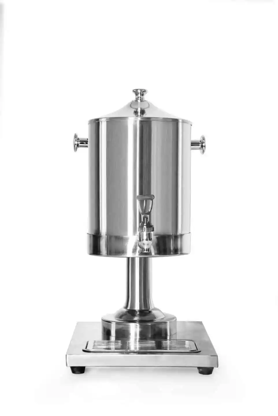 موزع كامل من الفولاذ المقاوم للصدأ للقهوة والحليب مع قاعدة للفنادق والمطاعم