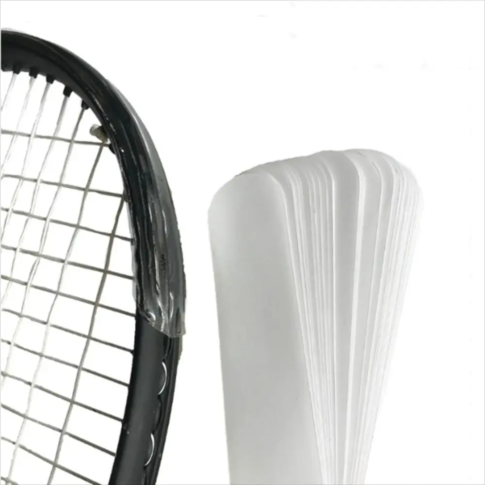 Transparent Racket Head Sticker Scratch Prevent Frame Guard Tennis Racket Protection Tape 37cm Single Strip Racquet Frame Guard