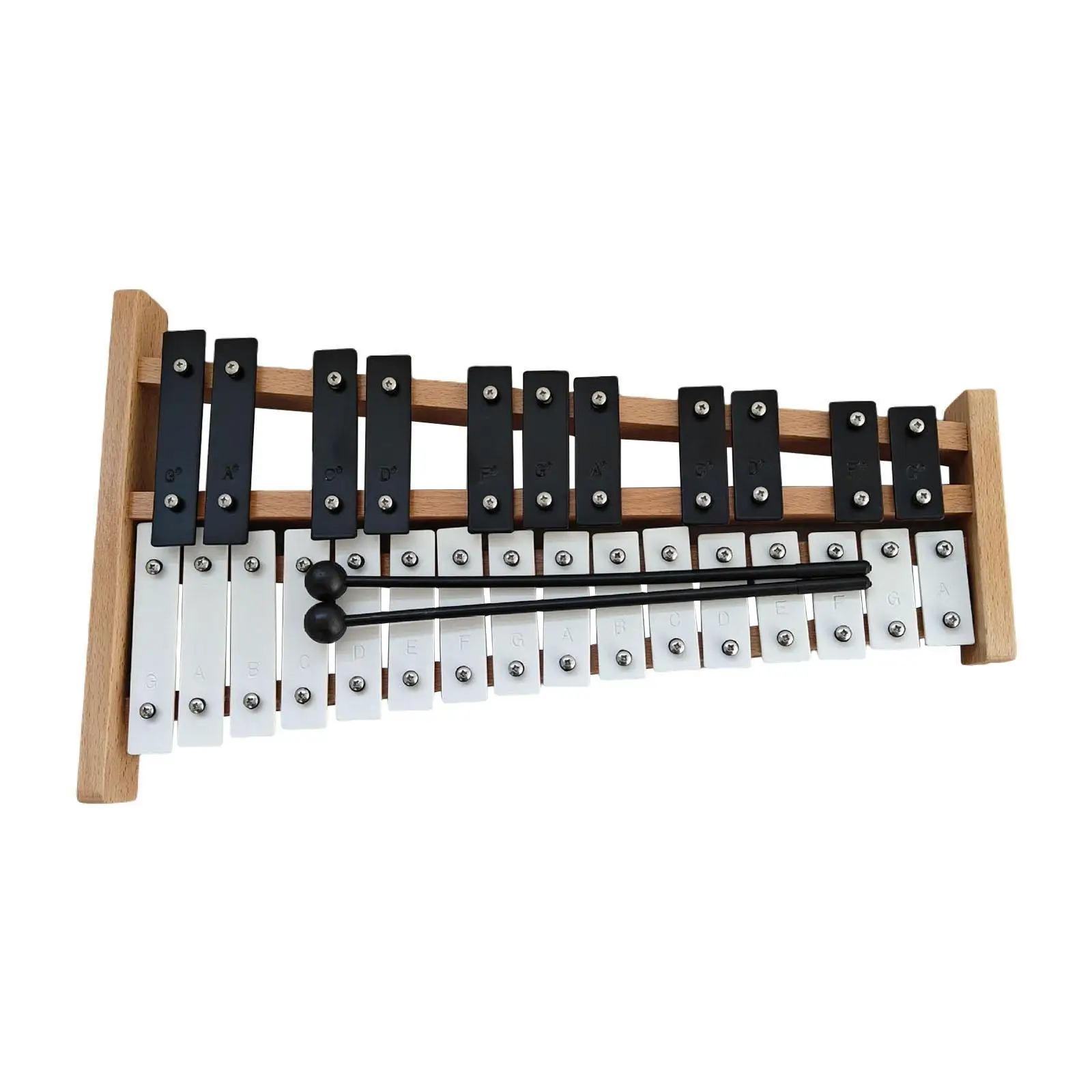 27 Notes Glockenspiel Motor Skill with 2 Mallets for Outside Concert Event