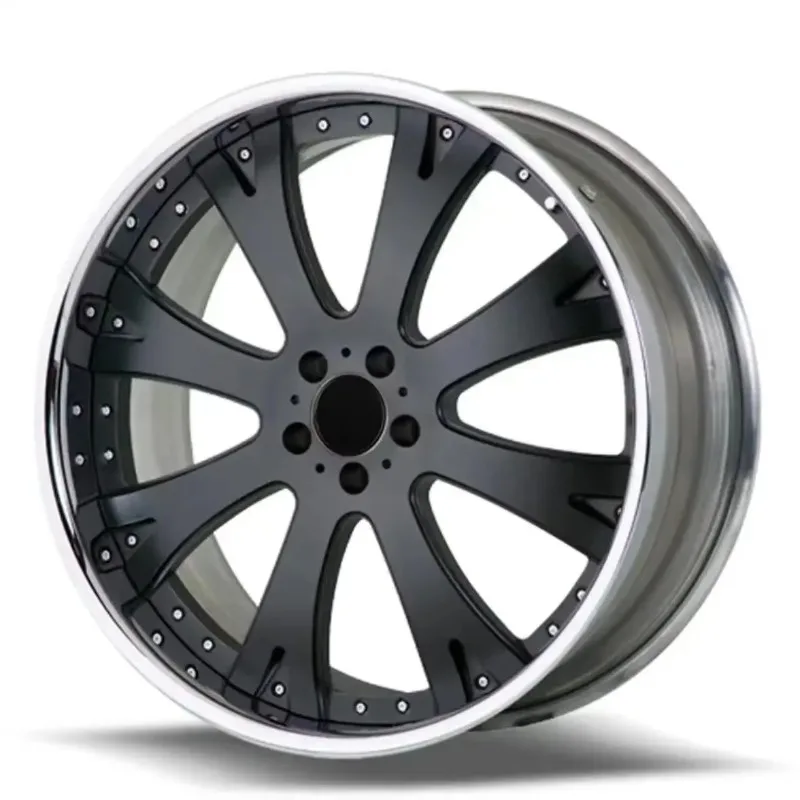 【2026】Factory New 6061 Aluminum Alloy Rims Wheels Gloss Black Suspension Custom 0mm Land Rover Forged Wheels Center Logo