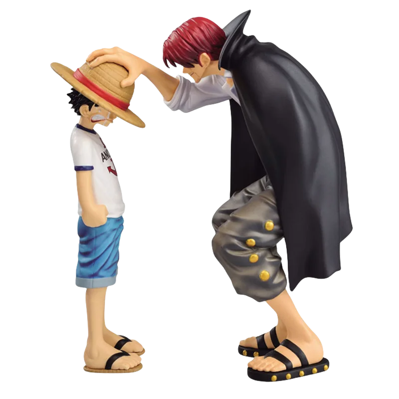 Bandai Genuine ONE PIECE Anime Figure Ichiban KUJI Revible Moment Luffy Shanks Action Figure Toy for Kids Gift Collectible Model