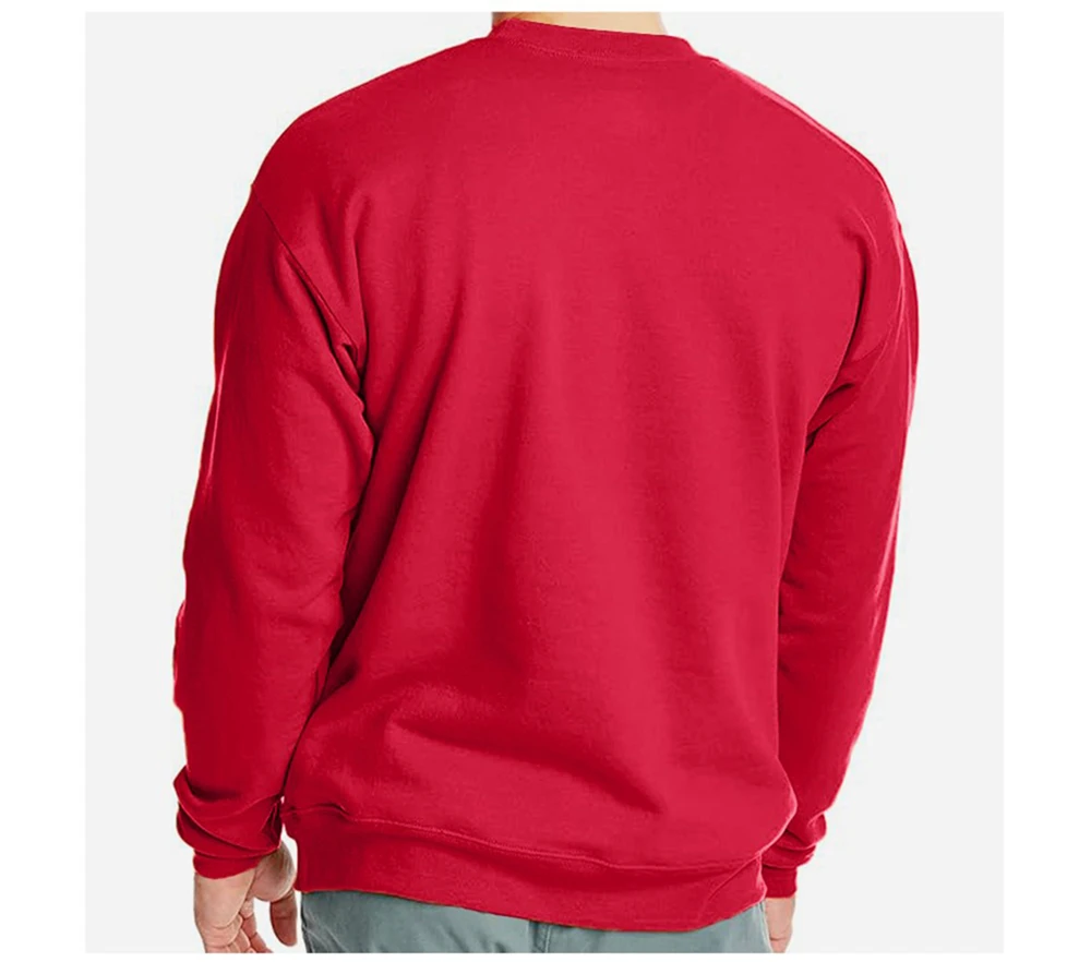 Herren-Fleece-Herbst-Top, Street-All-Match-Pullover, bequeme Basics, Sweatshirts, Sport, Freizeit, Sportbekleidung, tägliche weiche Kleidung – Detail 2